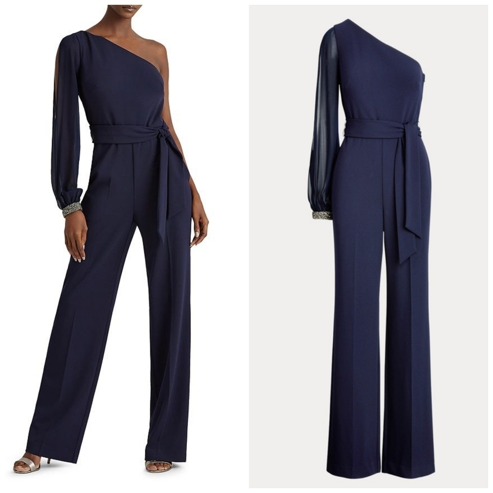 NWT Lauren Ralph Lauren Jersey Jumpsuit - 2